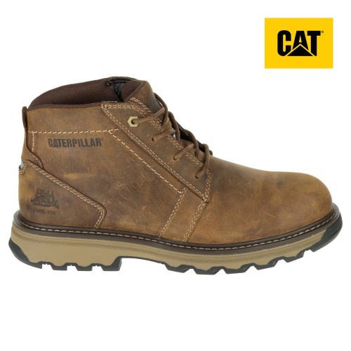 Caterpillar Parker Steel Toe S1P HRC SRA Werkschoenen Heren DonkerBeige (FYTD.NL)